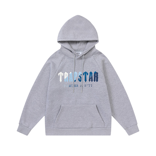 TRAPSTAR HOODIE GREY W/B/N