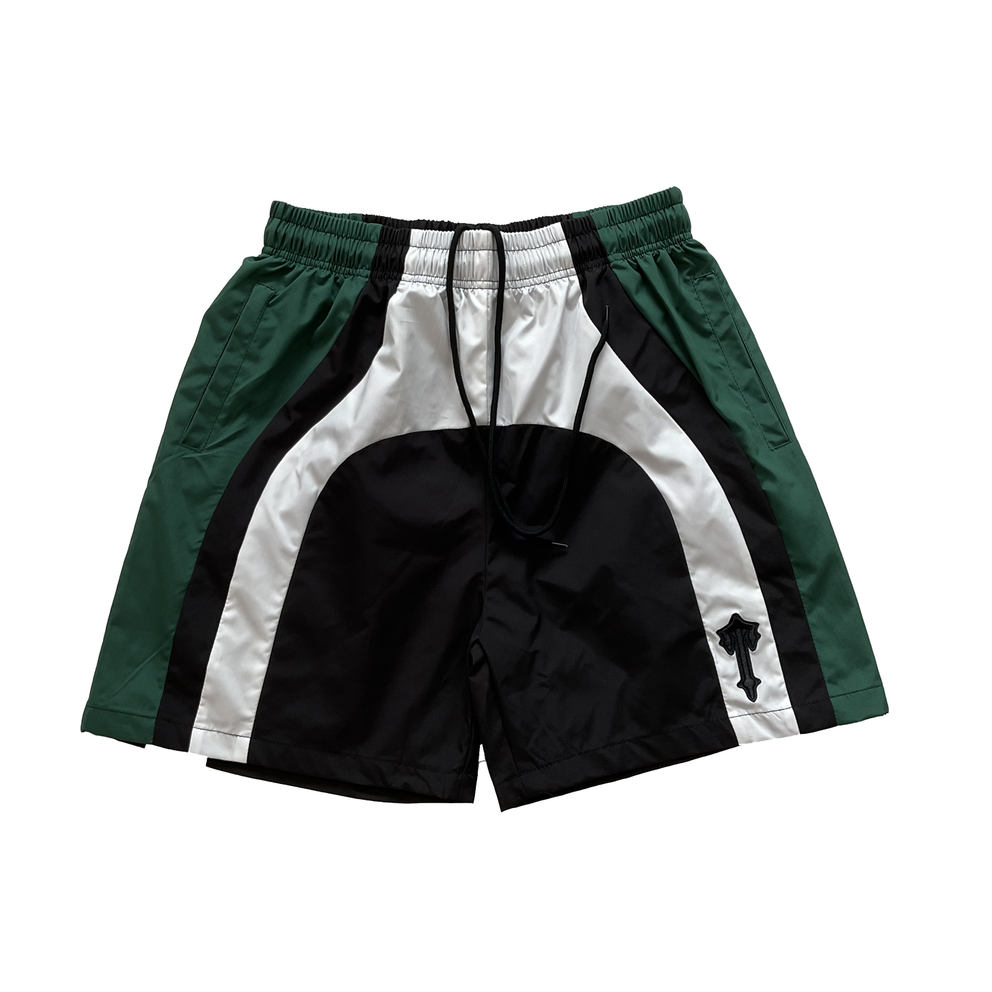 TRAPSTAR PANNELED SHORTS GREEN