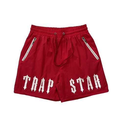 TRAPSTAR RED GYM SHORTS