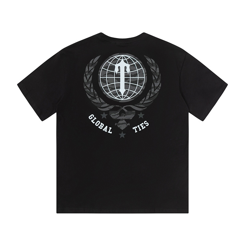 TRAPSTAR GLOBAL TIES SHIRT BLACK
