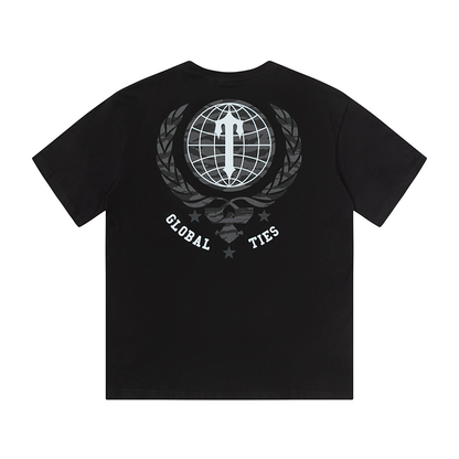 TRAPSTAR GLOBAL TIES SHIRT BLACK