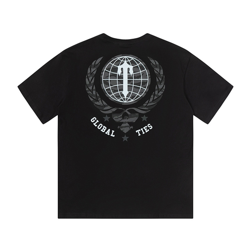 TRAPSTAR GLOBAL TIES SHIRT BLACK