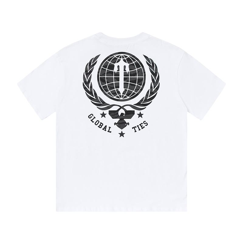 TRAPSTAR GLOBAL TIES SHIRT WHITE