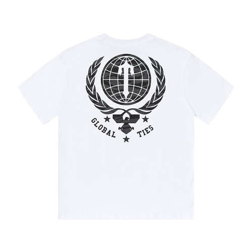 TRAPSTAR GLOBAL TIES SHIRT WHITE