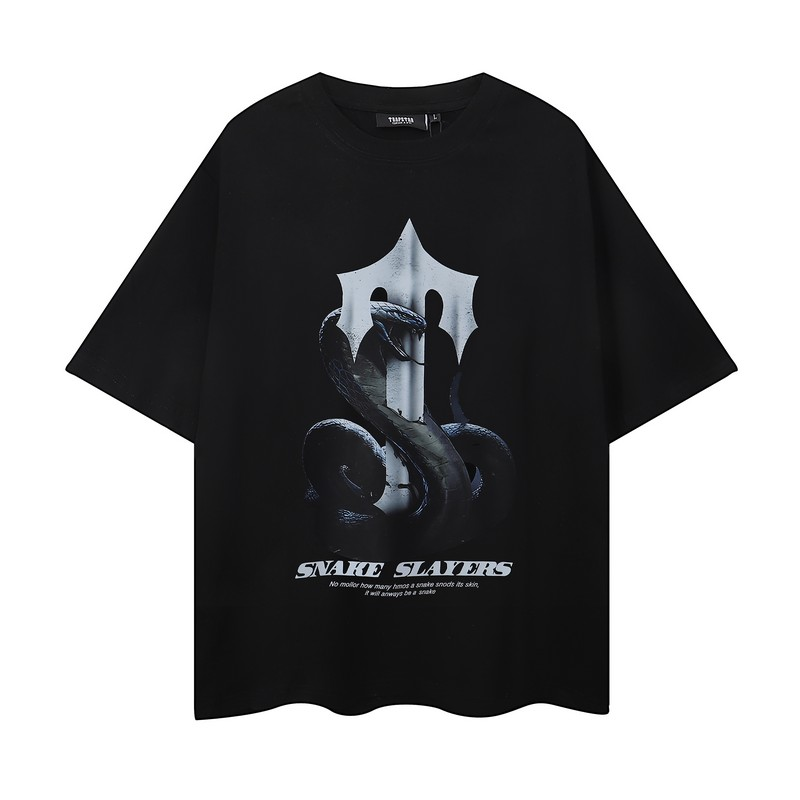 TRAPSTAR SNAKE SLAYERS SHIRT BLACK