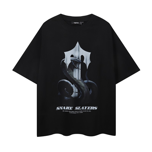 TRAPSTAR SNAKE SLAYERS SHIRT BLACK