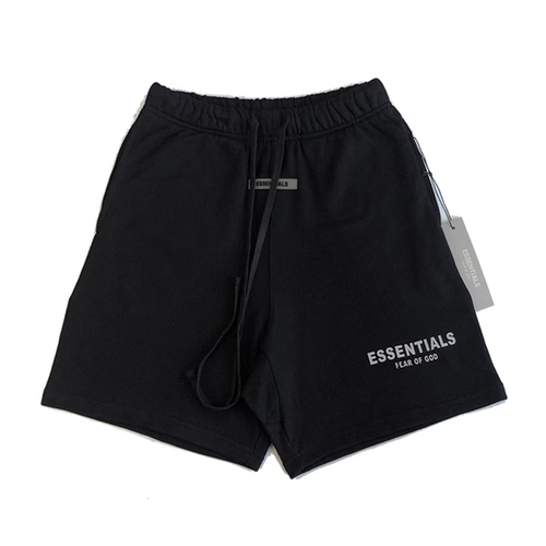 ESSENTIALS BLACK SHORTS