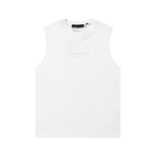 ESSENTIALS WHITE TANK TOP