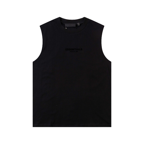 ESSENTIALS BLACK TANK TOP