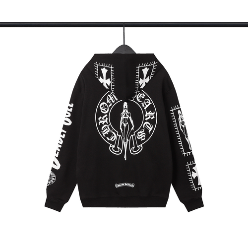 CHROME HEART BLACK ANGEL HOODIE