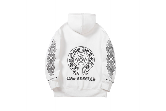 CHROME HEARTS LA WHITE HOODIE