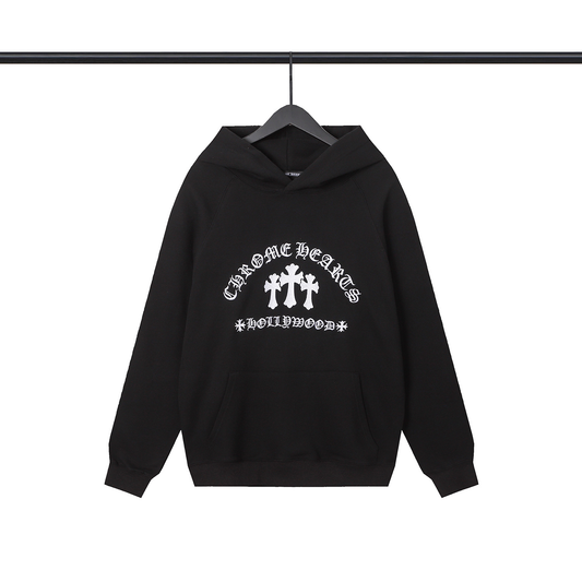 CHROME HEARTS HOLLYWOOD HOODIE BLACK