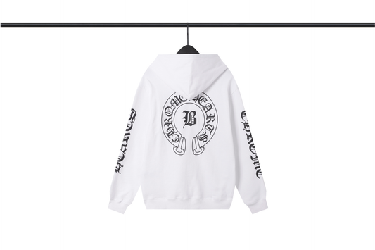 CHROME HEARTS B HOODIE WHITE