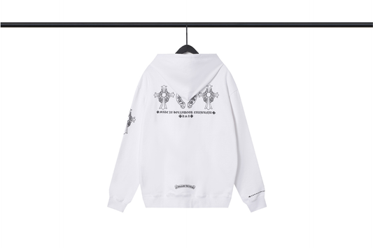 CHROME HEARTS MADE IN CALI HOODIE WHITE