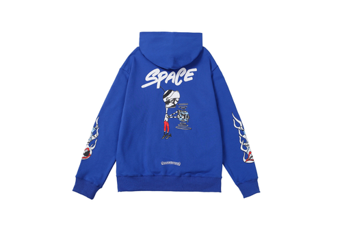 CHROME HEARTS SPACE HOODIE BLUE