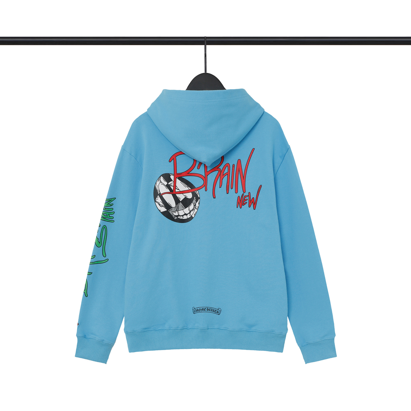 CHROME HEARTS BRAIN NEW HOODIE BLUE