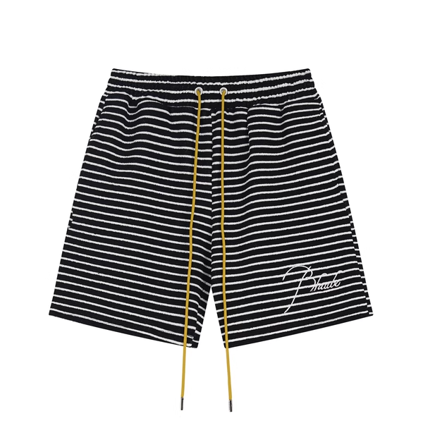 RHUDE BW STRIPED SHORTS