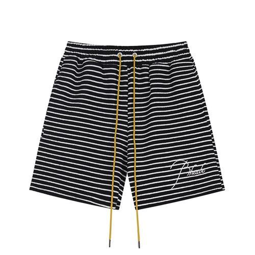 RHUDE BW STRIPED SHORTS
