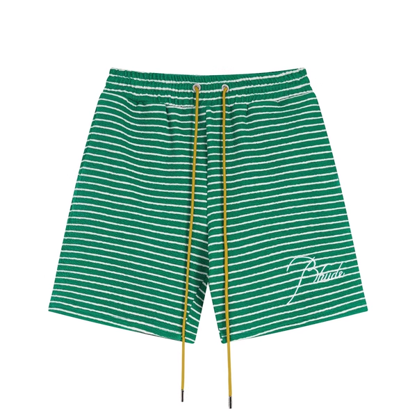 RHUDE GREEN SHORTS