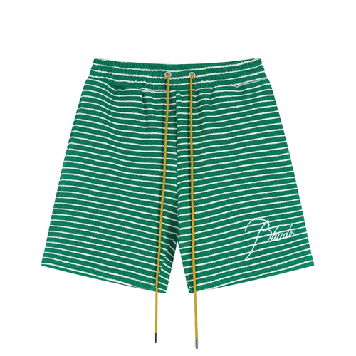 RHUDE GREEN SHORTS
