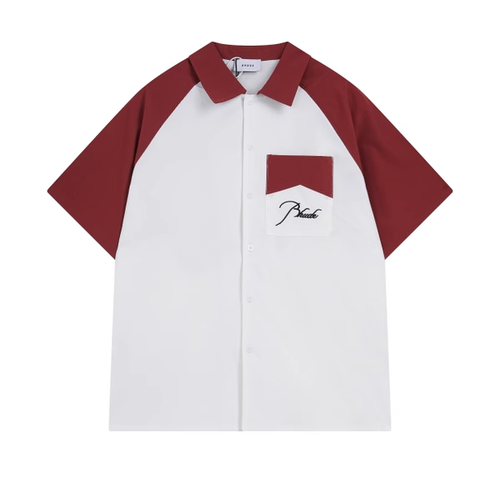 RHUDE RED BOWLING SHIRT