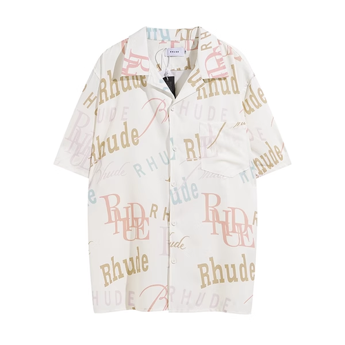 RHUDE LOGO APRICOT SHIRT
