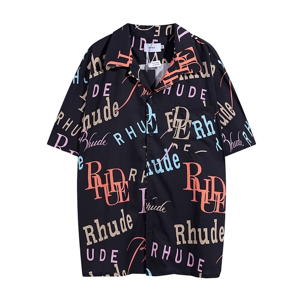 RHUDE LOGO BLACK SHIRT
