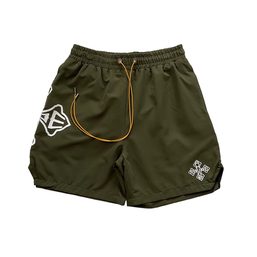 RHUDE GREEN CROSS SHORT