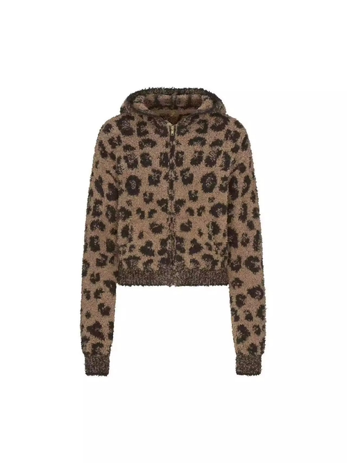 SKIMS LEOPARD SHORT COAT