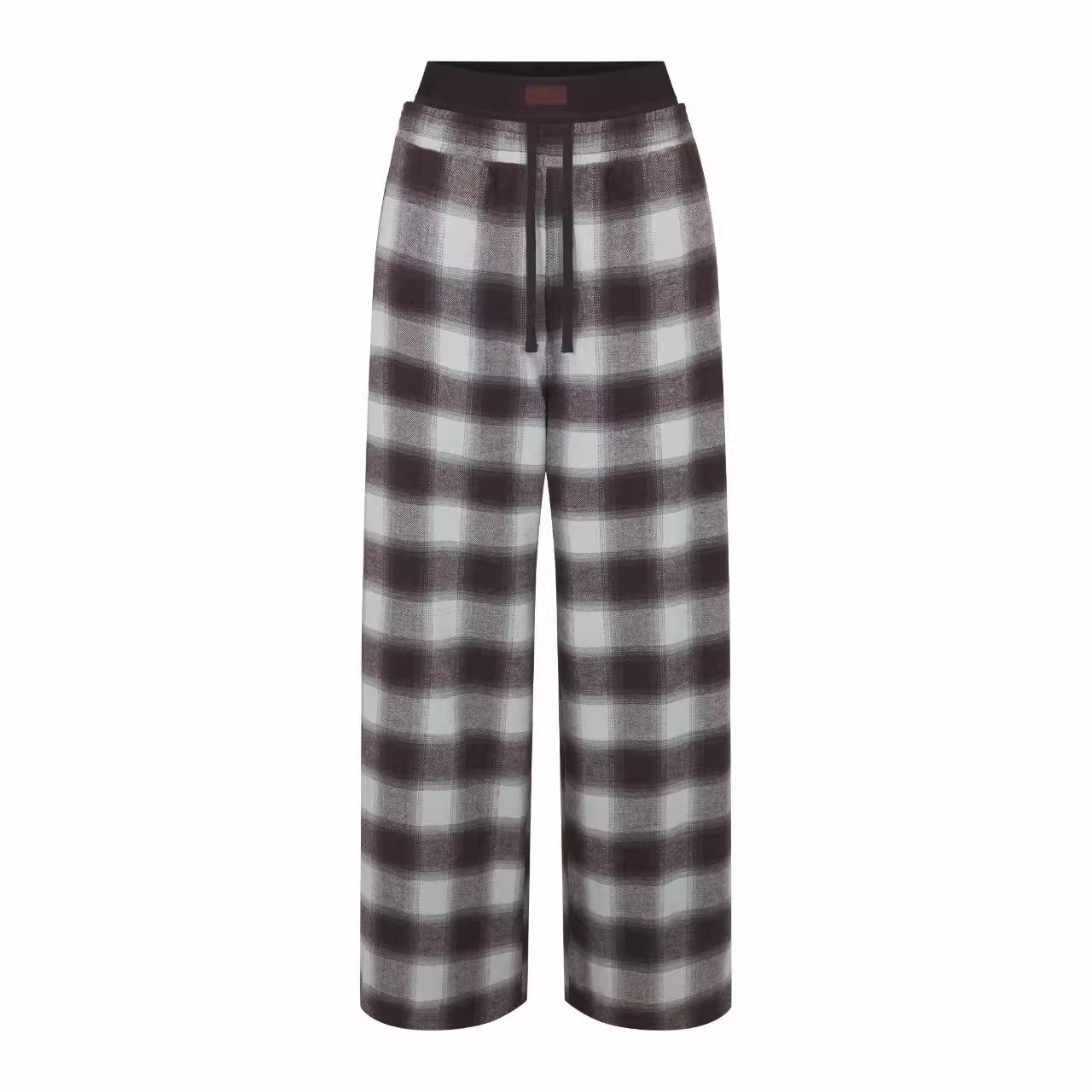 SKIMS PLAID DOUBLE WAIST PANTS