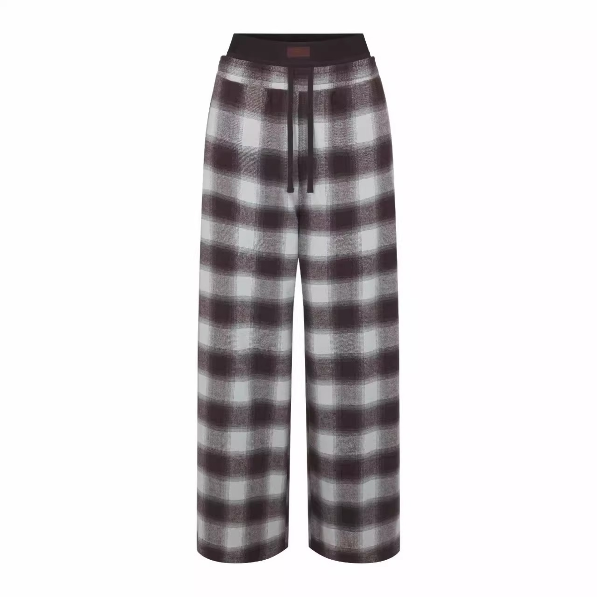 SKIMS PLAID DOUBLE WAIST PANTS