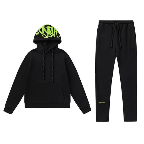 SYNA BLACK/GREEN TRACKSUIT - Size S