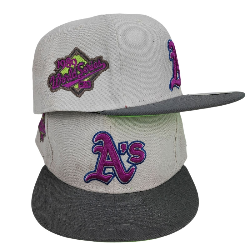 ATLANTA GRAY FITTED CAP