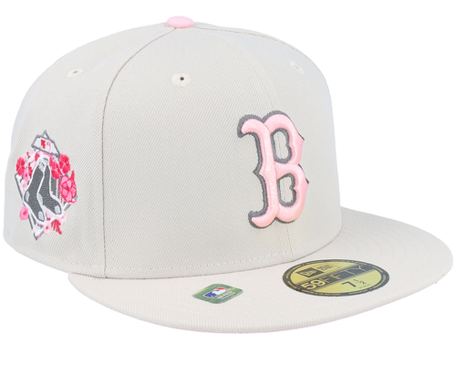 B PINK FITTED CAP