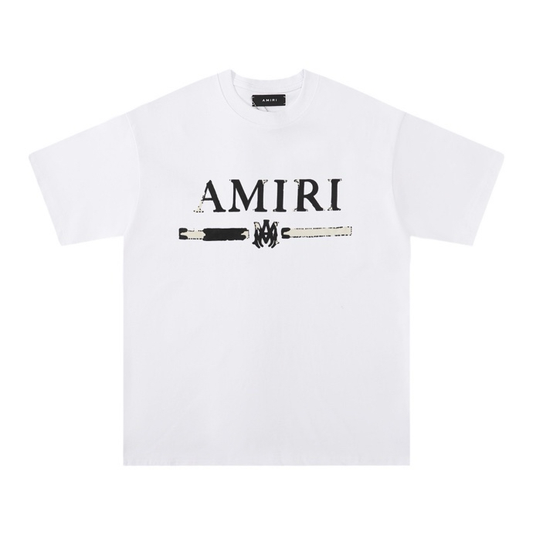 AMIRI ENCRUSTED LOGO WHITE