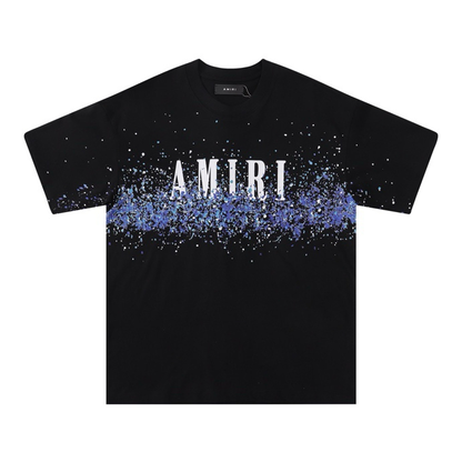 AMIRI BLACK BLUE SPLATTER SHIRT