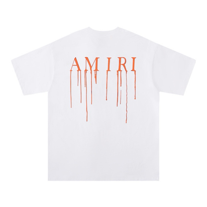 AMIRI WHITE BLOOD DRIP SHIRT
