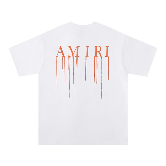 AMIRI WHITE BLOOD DRIP SHIRT