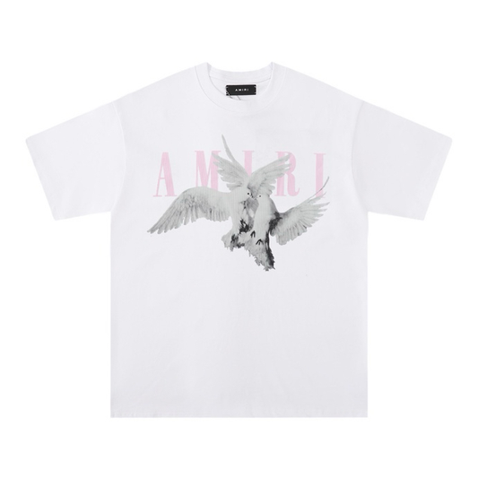 AMIRI WHITE TWO DOVE SHIRT