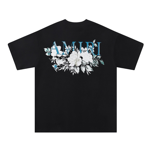 AMIRI FLOWER SHIRT BLACK