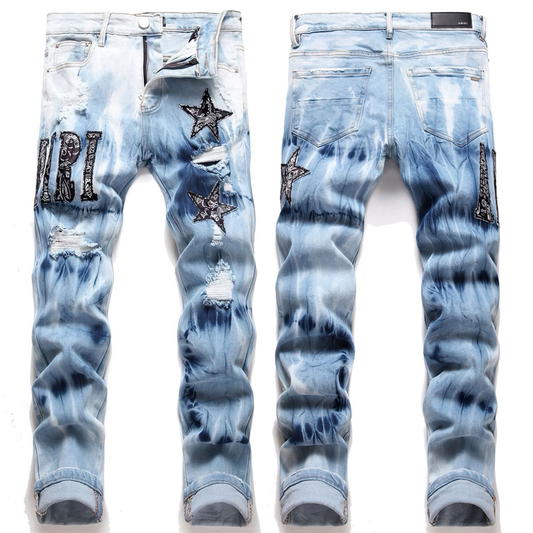 AMIRI BLUE WASHED JEANS