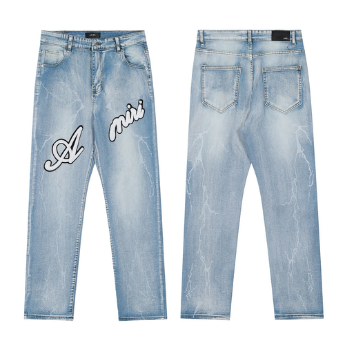 AMIRI BLUE LIGHTNING JEANS