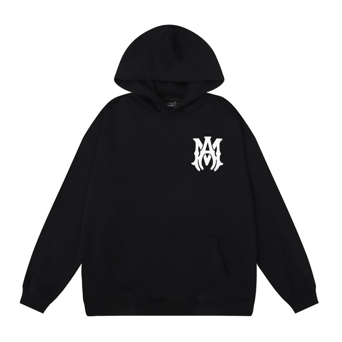 AMIRI LOGO HOODIE BLACK