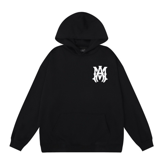 AMIRI LOGO HOODIE BLACK