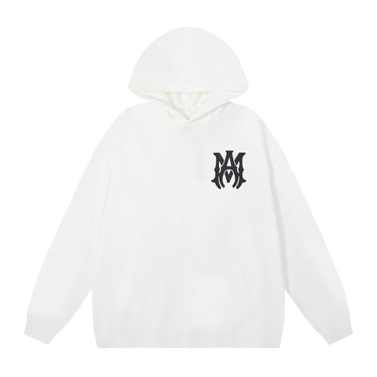 AMIRI LOGO HOODIE WHITE