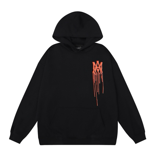 AMIRI BLOOD SPLATTER BLACK HOODIE