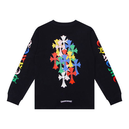 CHROME HEARTS RAINBOW CROSS SWEATER