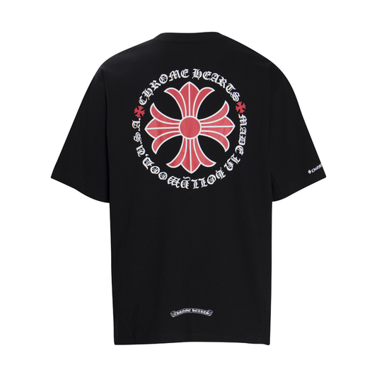 CHROMEHEARTS RED CROSS BLACK SHIRT