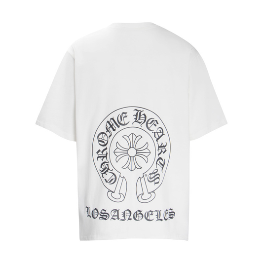 CHROMEHEARTS HORSESHOE LOGO WHITE SHIRT