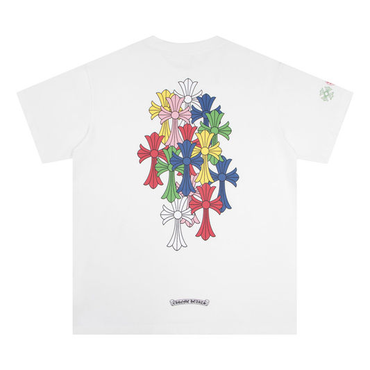 CHROMEHEARTS RAINBOW CROSS WHITE
